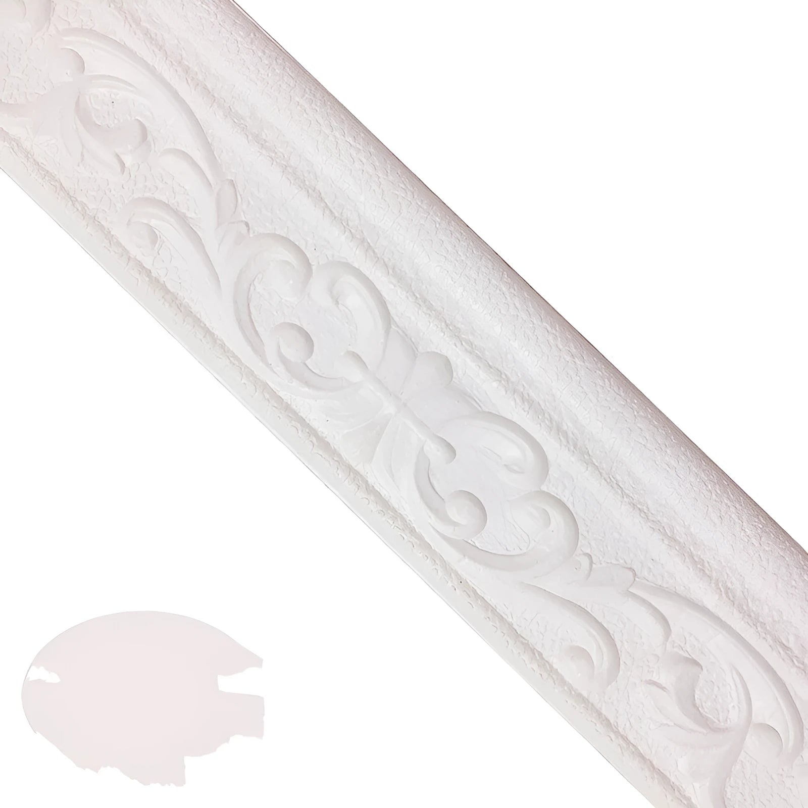 Medium size self-adhesive grid pattern skirting line for living room walls in various colours.