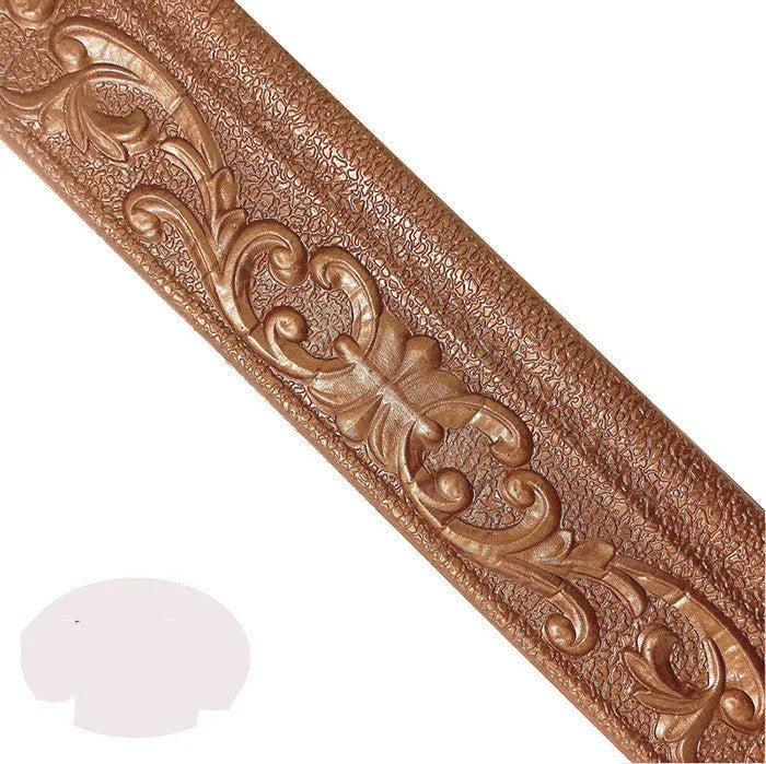 Medium size self-adhesive grid pattern skirting line for living room walls in various colours.