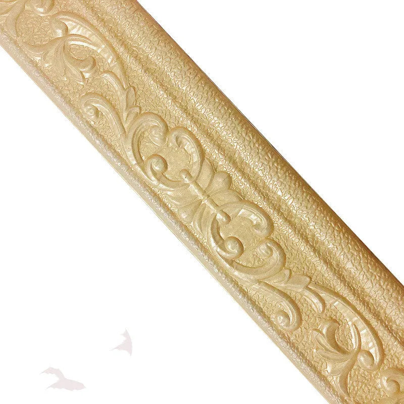 Medium size self-adhesive grid pattern skirting line for living room walls in various colours.