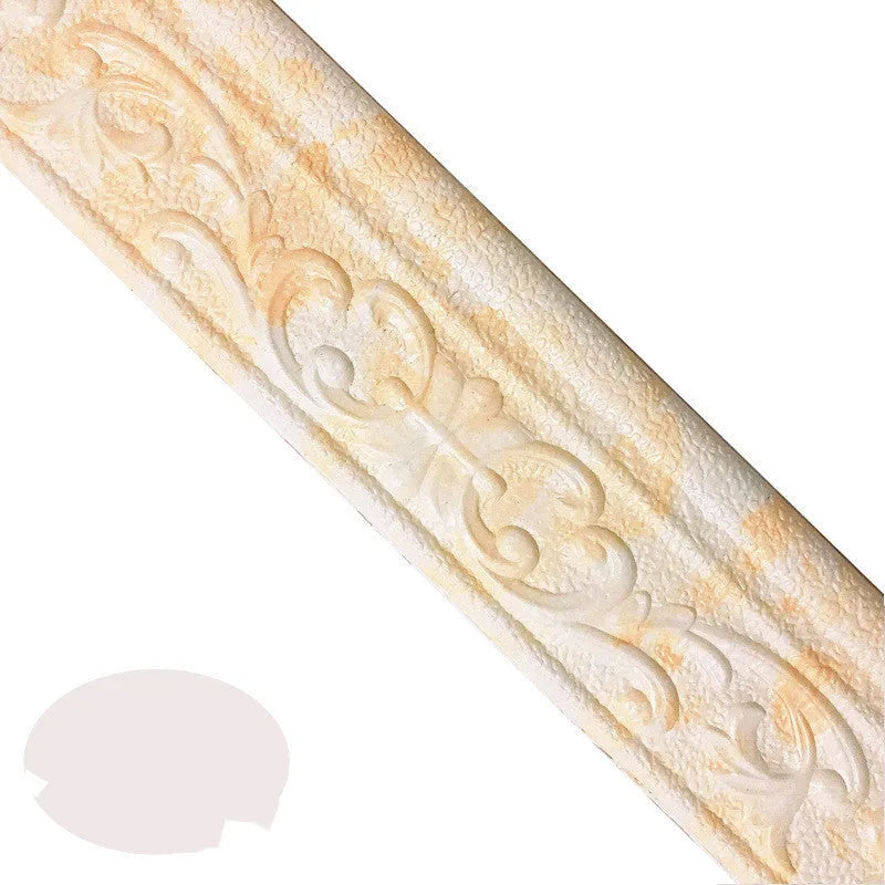 Medium size self-adhesive grid pattern skirting line for living room walls in various colours.