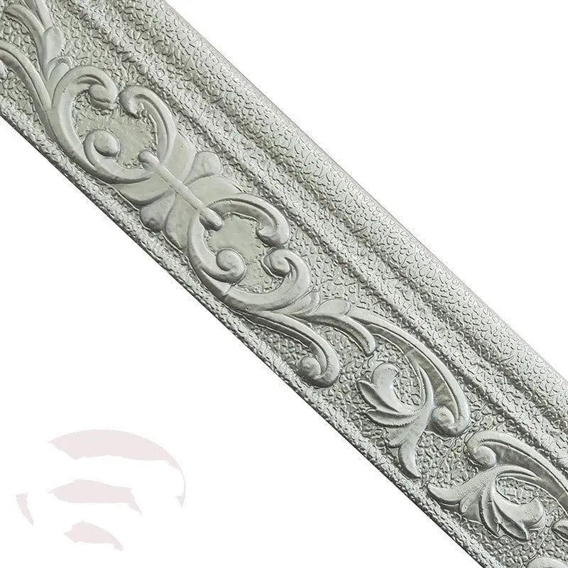 Medium size self-adhesive grid pattern skirting line for living room walls in various colours.