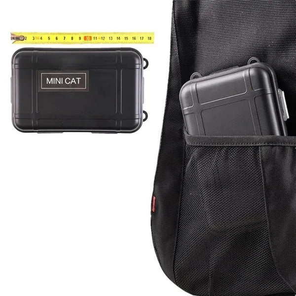 13-piece stainless steel survival tool set with tactical flashlight in shockproof box