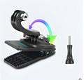 360-degree rotating backpack clip for GoPro action cameras and mobile phones with aluminium alloy construction