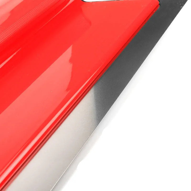 Red 40cm leveling scraper tool for wall putty and wallpaper paste