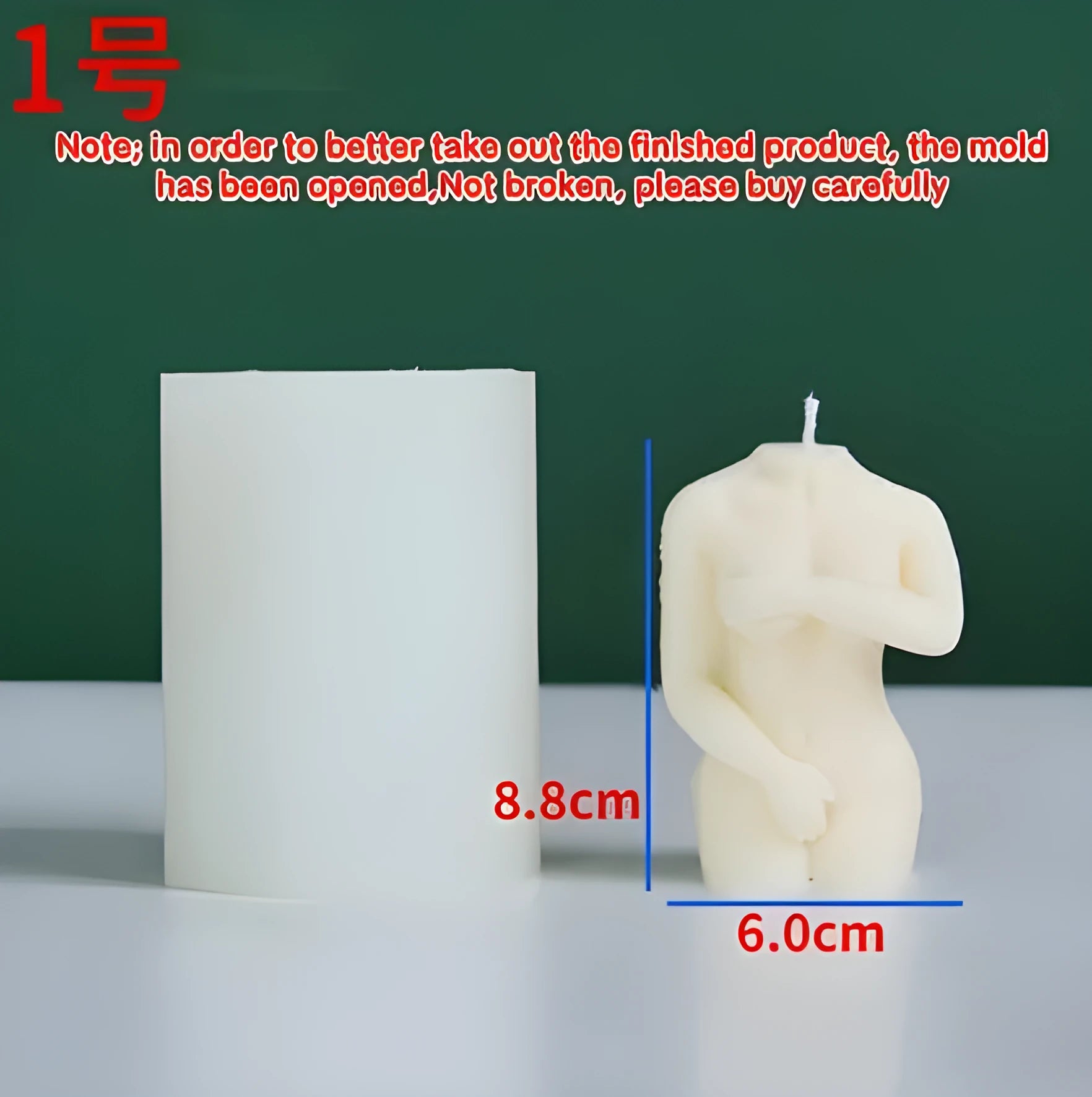 Silicone female body candle mould showing realistic anatomical details for craft candle making