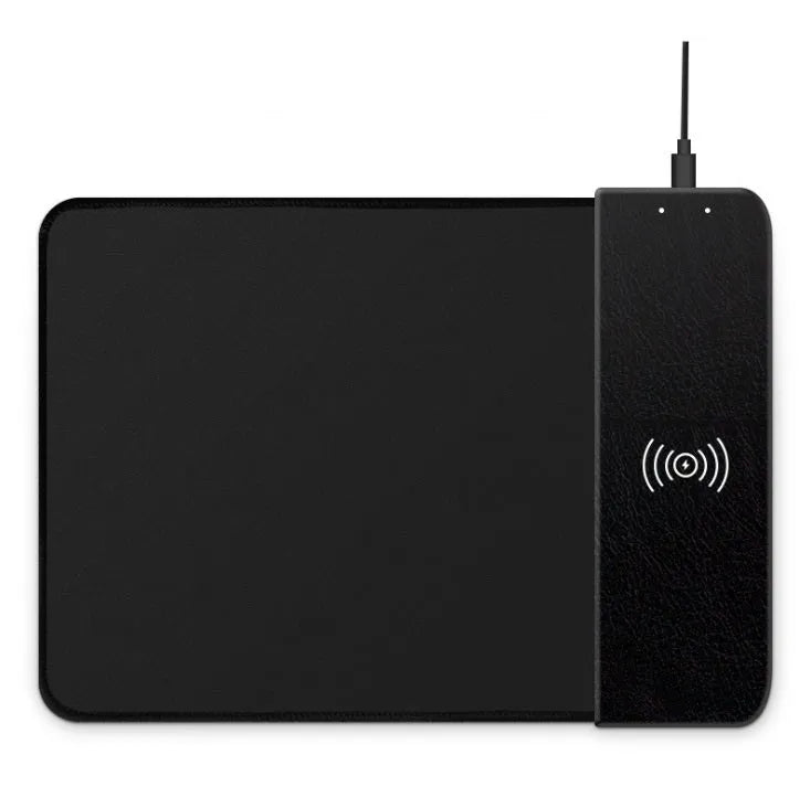 Wireless charging mouse pad with colourful cartoon mouse dot designs and RGB lighting