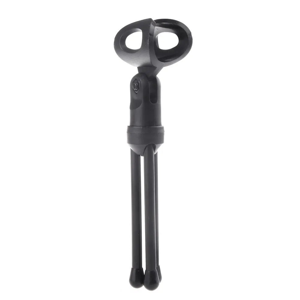 Black wired PC microphone with clip-on holder and 1.85m cable