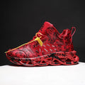 Men's camouflage pattern high-top basketball shoes on a white background