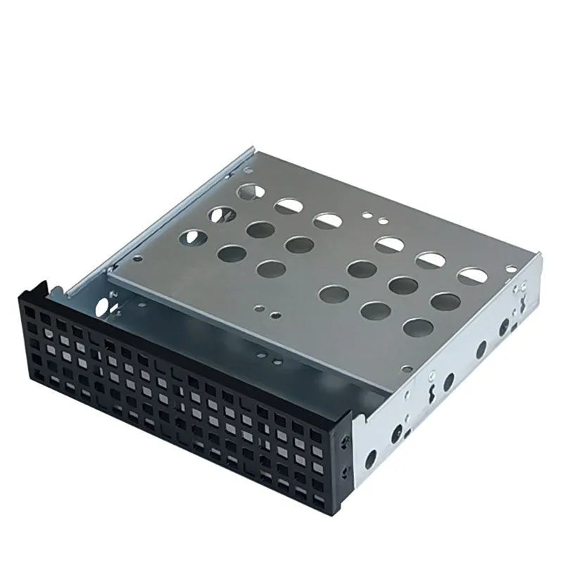 Transparent hard drive cage for mounting 3.5 inch hdd in 5.25 inch bay