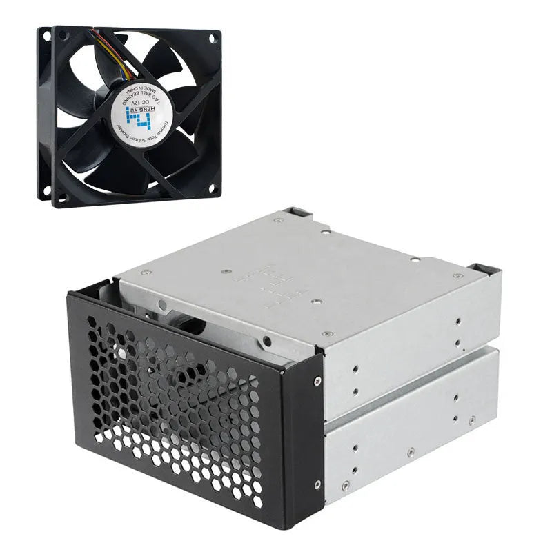 Transparent hard drive cage for mounting 3.5 inch hdd in 5.25 inch bay