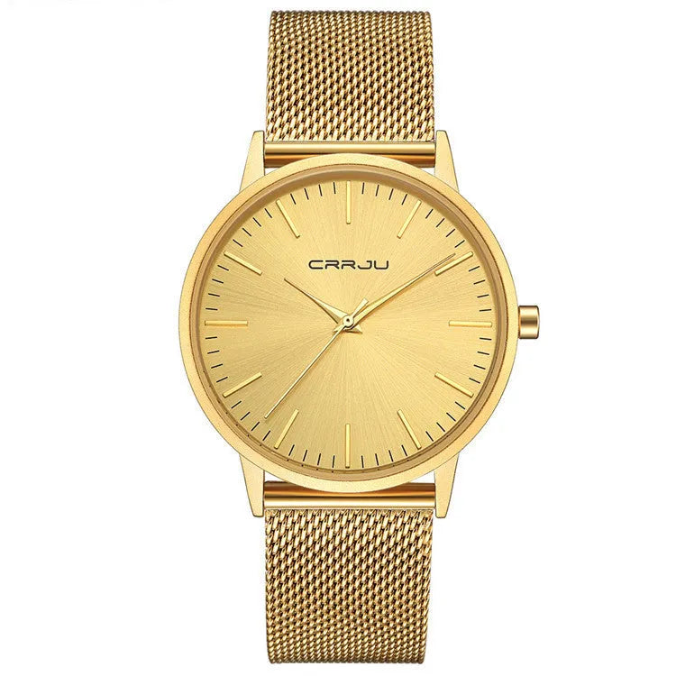 Casual unisex quartz watch with alloy case and 30 metre water resistance in multiple colour variations