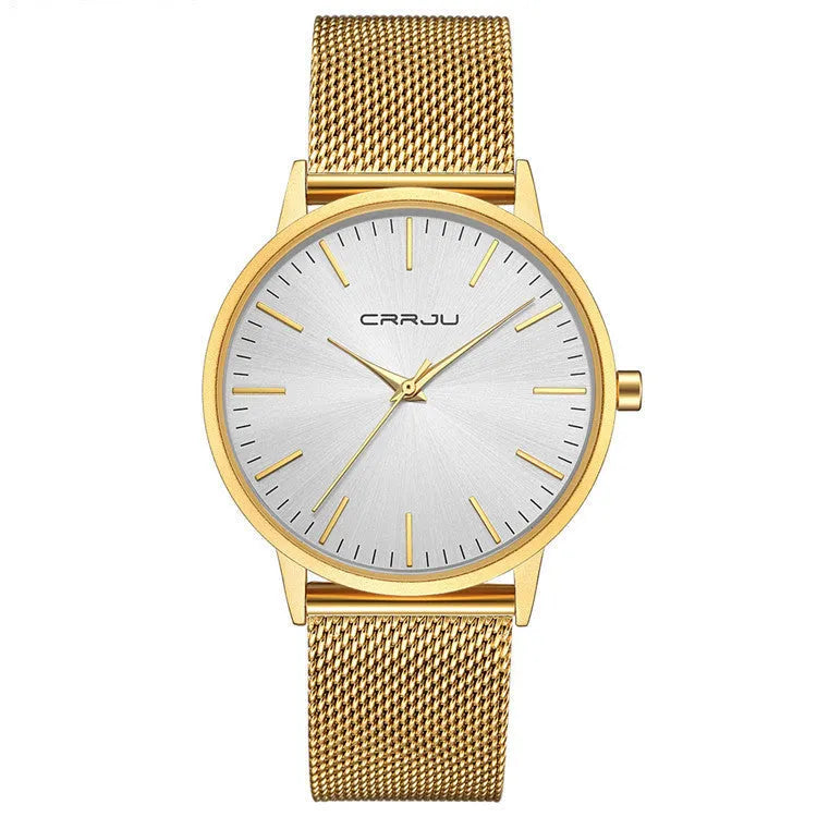 Casual unisex quartz watch with alloy case and 30 metre water resistance in multiple colour variations