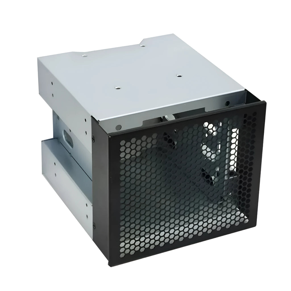 Transparent hard drive cage for mounting 3.5 inch hdd in 5.25 inch bay