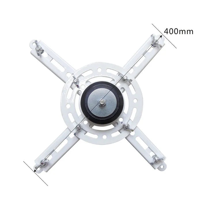 Electric projector ceiling hanger with ultra-thin chassis and wireless remote control for height adjustment