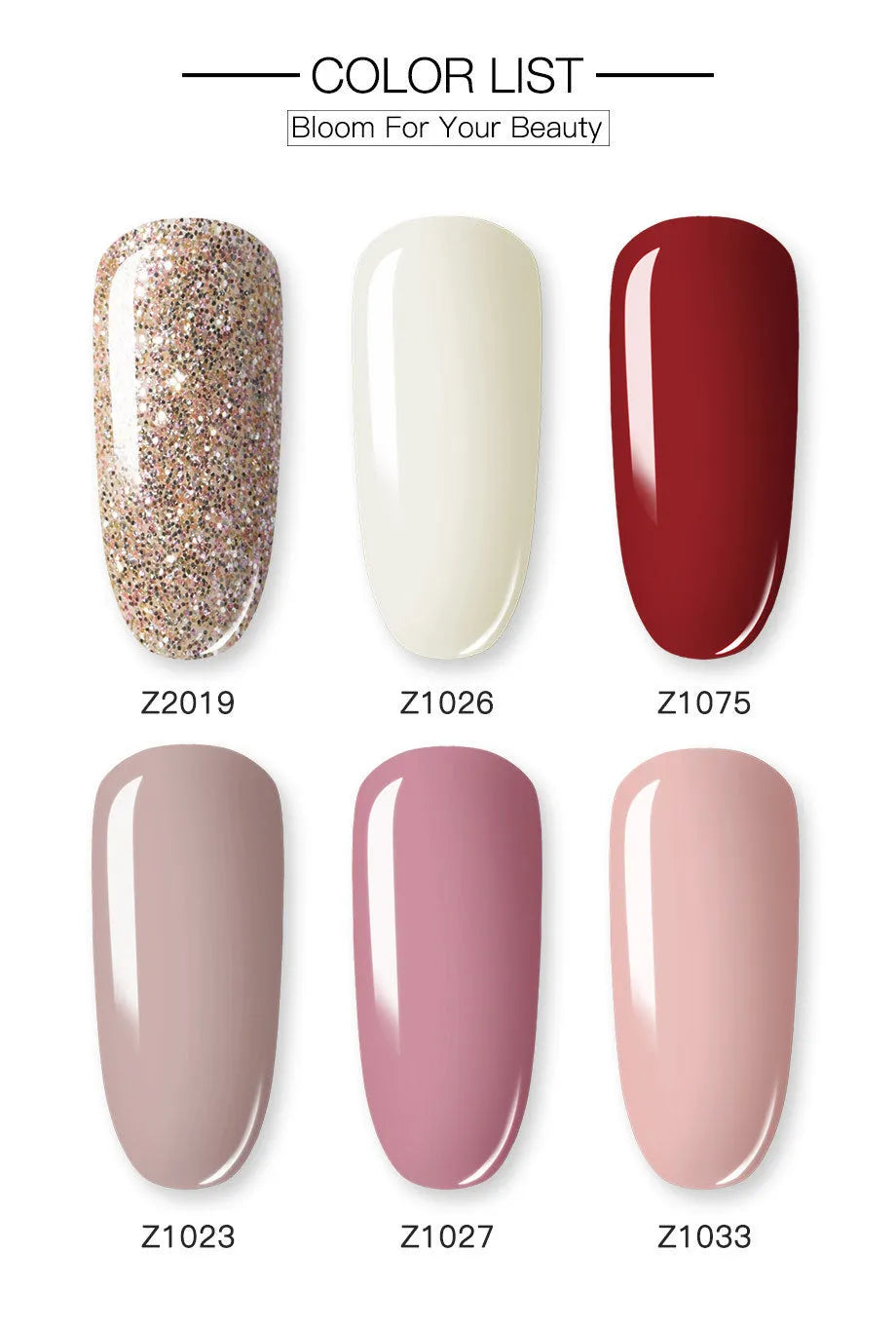 3-in-1 polymer powder nail kit with 6 colour containers, 88x32x123mm, for dipping and acrylic nail art