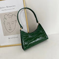 Small square women's underarm bag in PU with summer pattern options including leopard print