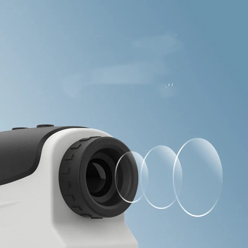 Golf laser rangefinder telescope for distance measurement up to 1500 metres