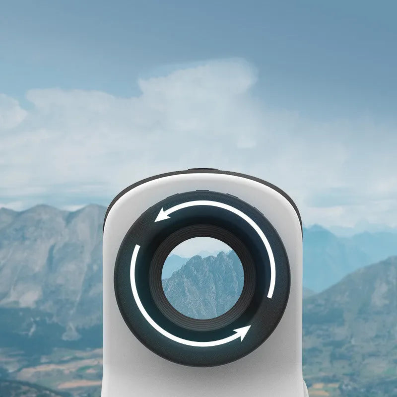 Golf laser rangefinder telescope for distance measurement up to 1500 metres