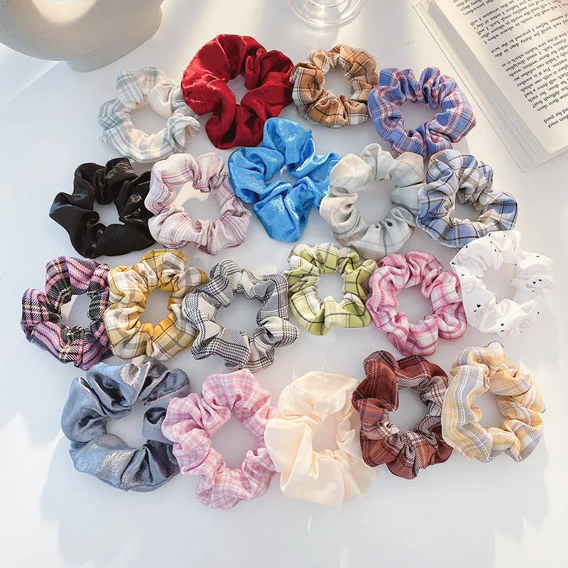 Children's 20-piece hair ring and hairpin set in autumn colours and macaron tones