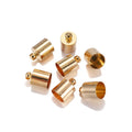 Copper caps for weight caps and tassels in multiple colours and sizes for jewellery making