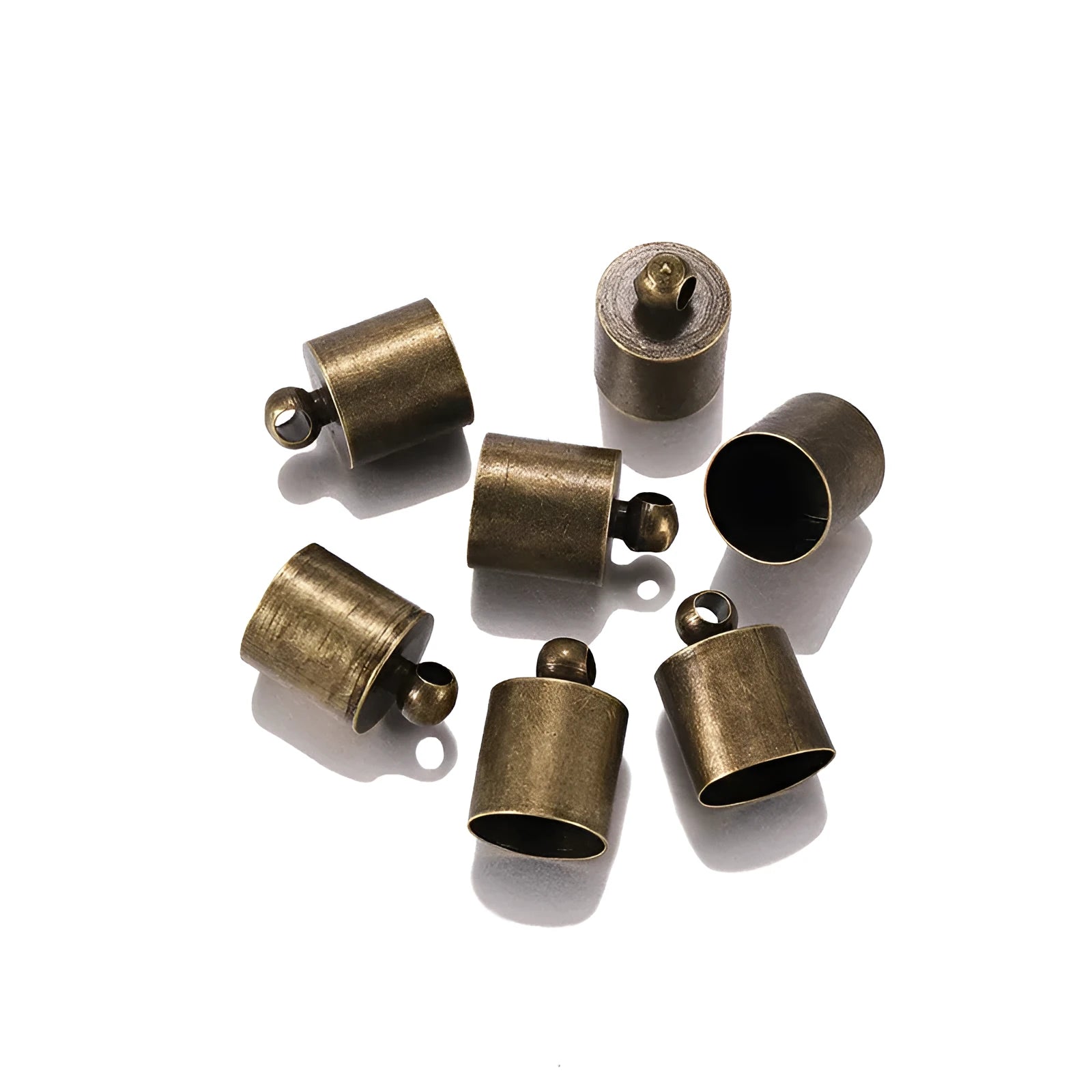 Copper caps for weight caps and tassels in multiple colours and sizes for jewellery making
