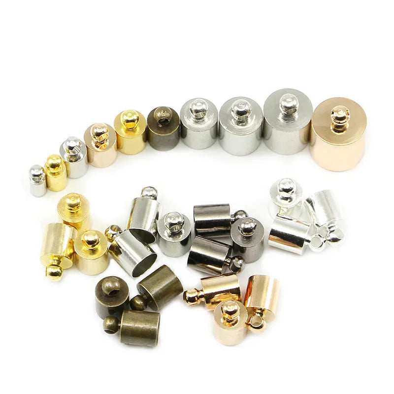 Copper caps for weight caps and tassels in multiple colours and sizes for jewellery making