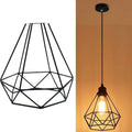 Black iron Nordic-style retractable chandelier ceiling light with LED lights.