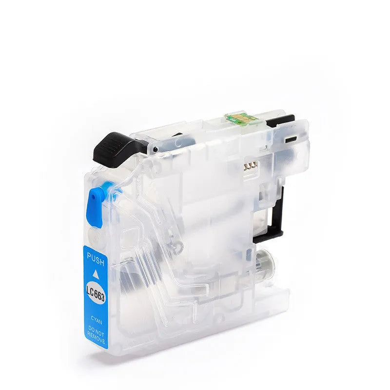 Brother printer refill cartridge compatible with LC663 LC665 LC669 colours black blue red yellow empty or full ink