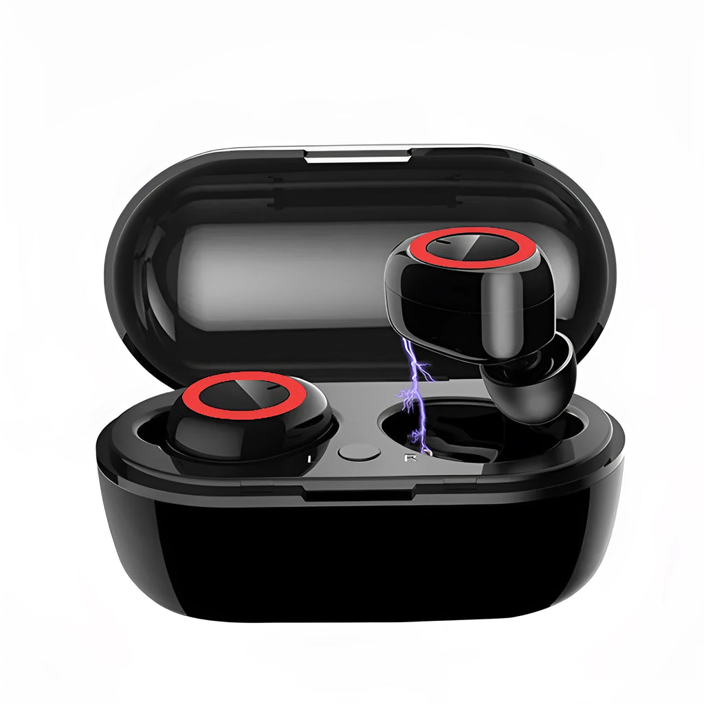 TWS wireless Bluetooth earbuds in various colours showing in-ear design