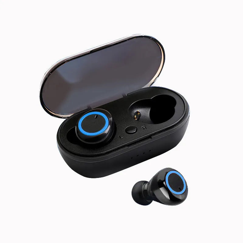 TWS wireless Bluetooth earbuds in various colours showing in-ear design