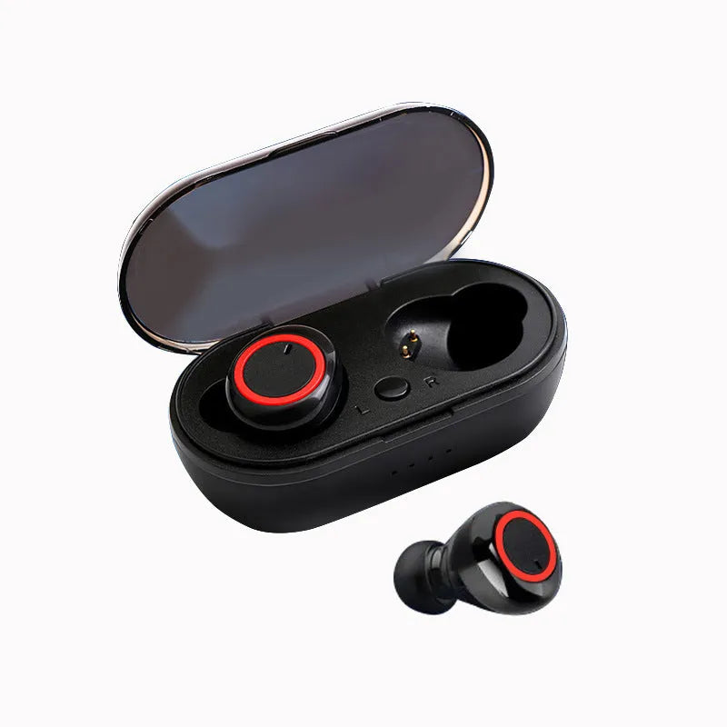 TWS wireless Bluetooth earbuds in various colours showing in-ear design