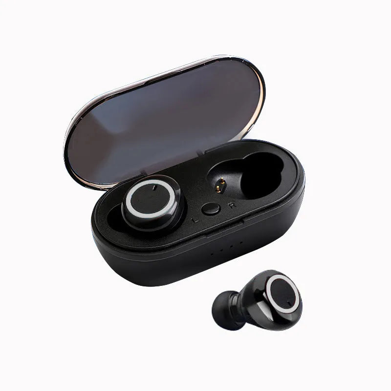 TWS wireless Bluetooth earbuds in various colours showing in-ear design