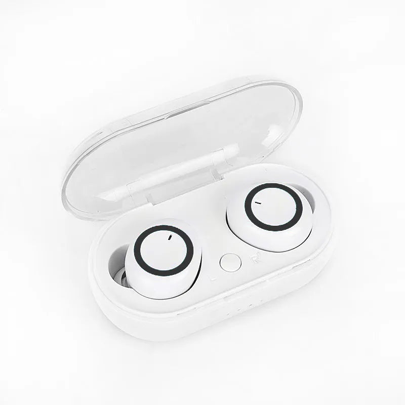 TWS wireless Bluetooth earbuds in various colours showing in-ear design