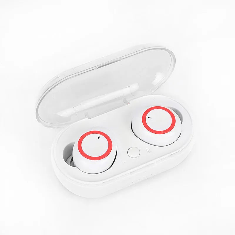 TWS wireless Bluetooth earbuds in various colours showing in-ear design