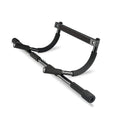 Black steel wall-mounted pull-up bar for indoor home fitness training