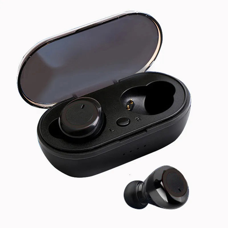 TWS wireless Bluetooth earbuds in various colours showing in-ear design