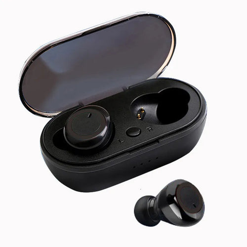 TWS wireless Bluetooth earbuds in various colours showing in-ear design