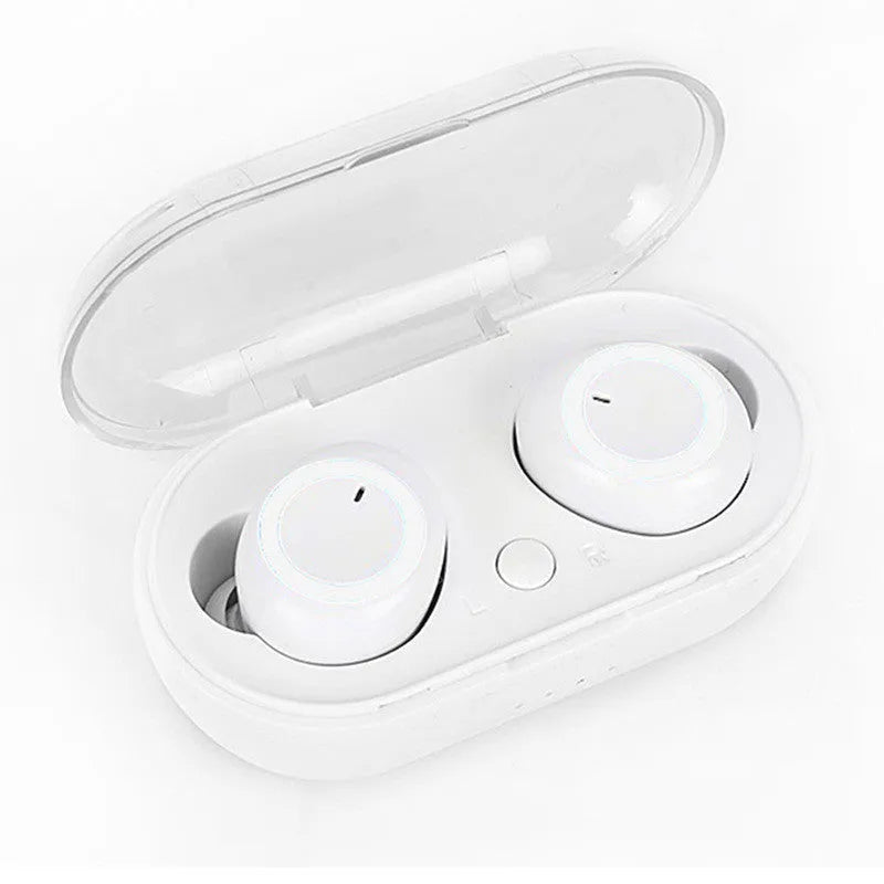 TWS wireless Bluetooth earbuds in various colours showing in-ear design