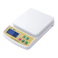 SF-400A electronic kitchen scale with digital display, 10kg capacity, and multiple precision mode options