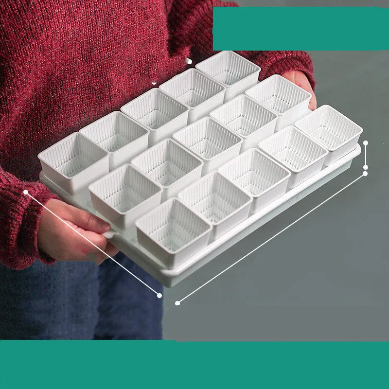 Meishi black and white resin succulent flower pots with plastic tray for indoor plants.