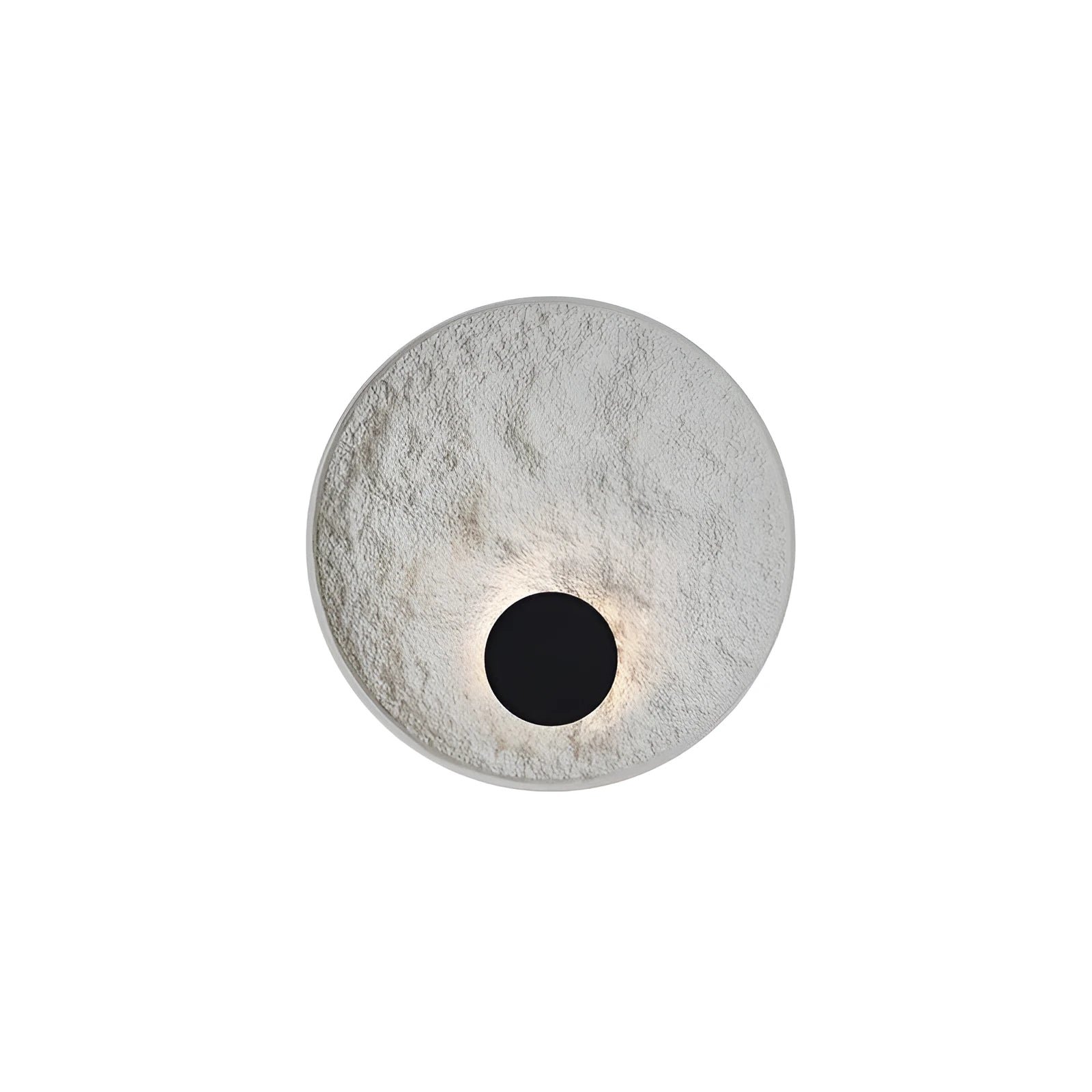 White iron wall lamp with modern digital shape in two size options for bedside lighting