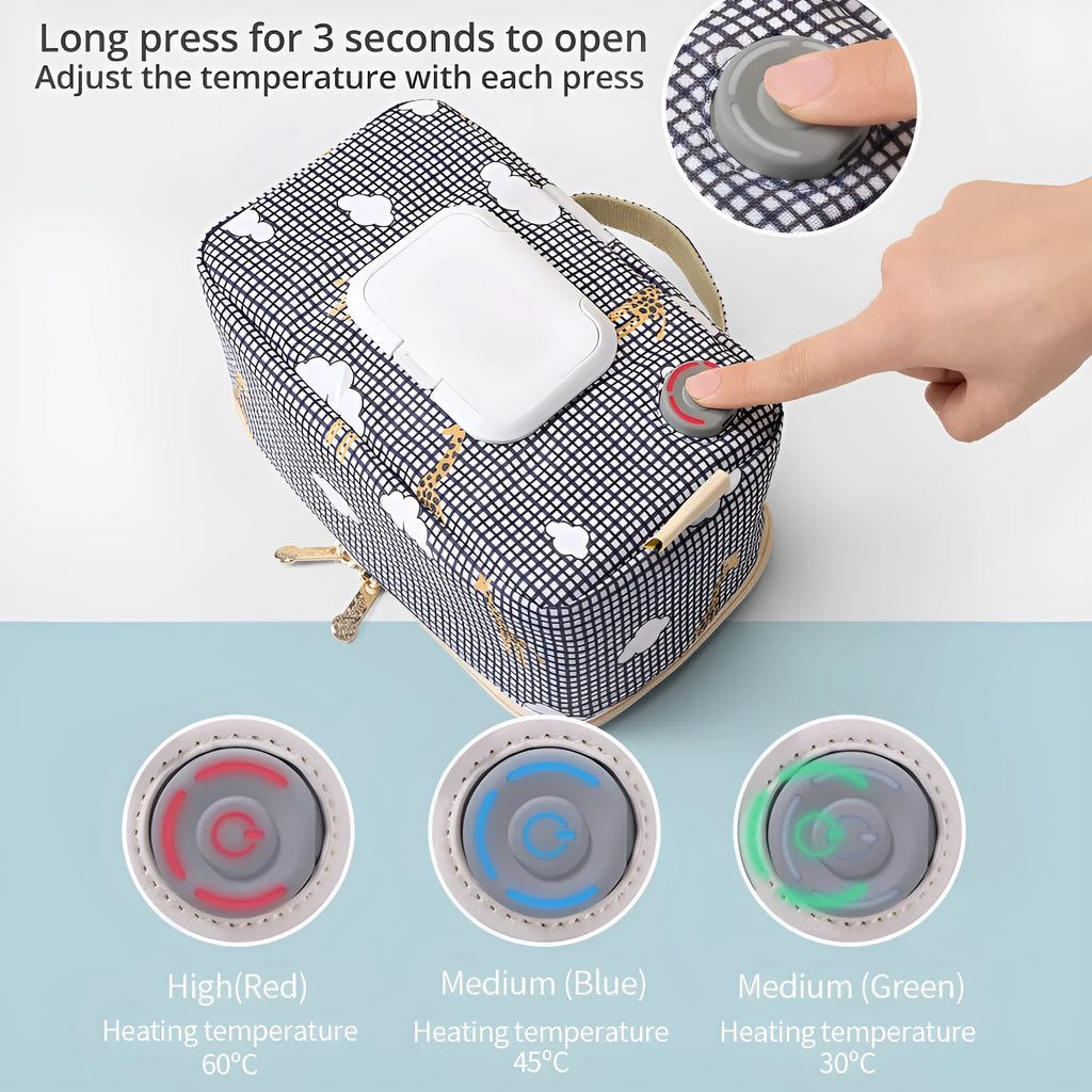 Sanmei Infant USB wet wipe heater constant temperature insulation plate in Giraffe colour