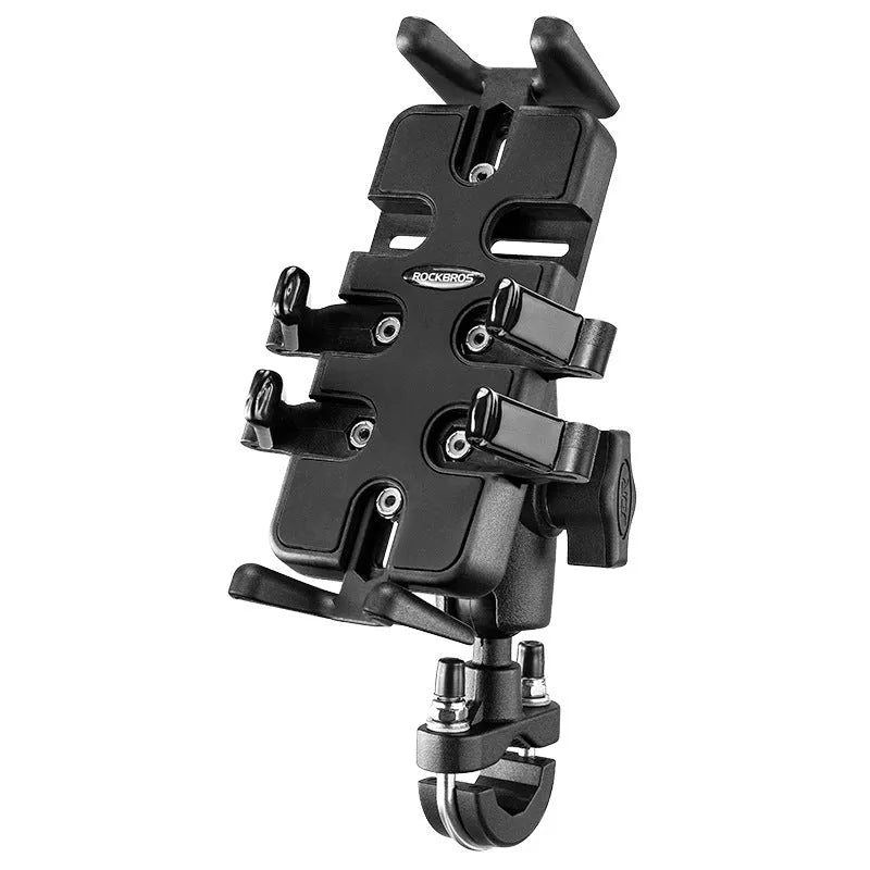 Black U-shaped nylon handlebar phone bracket for motorcycle bicycle navigation mounting