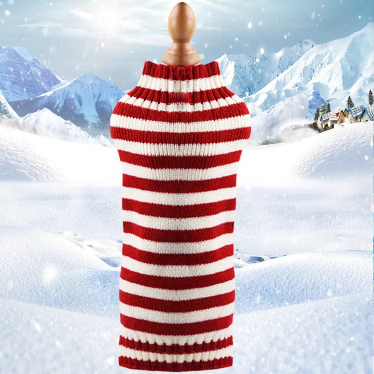 Cashmere twisted rope dog sweater in wool material showing twisted rope detailing and available colour options