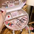 Cocoli series children's fabric hair clip princess headdress jewellery set with 26 pieces in storage box