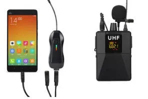Black Little Bee X3 wireless lavalier lapel microphone with clip.