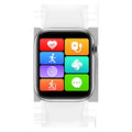 M16Plus upgraded smart watch in wolf grey with 1.8-inch screen on a wrist