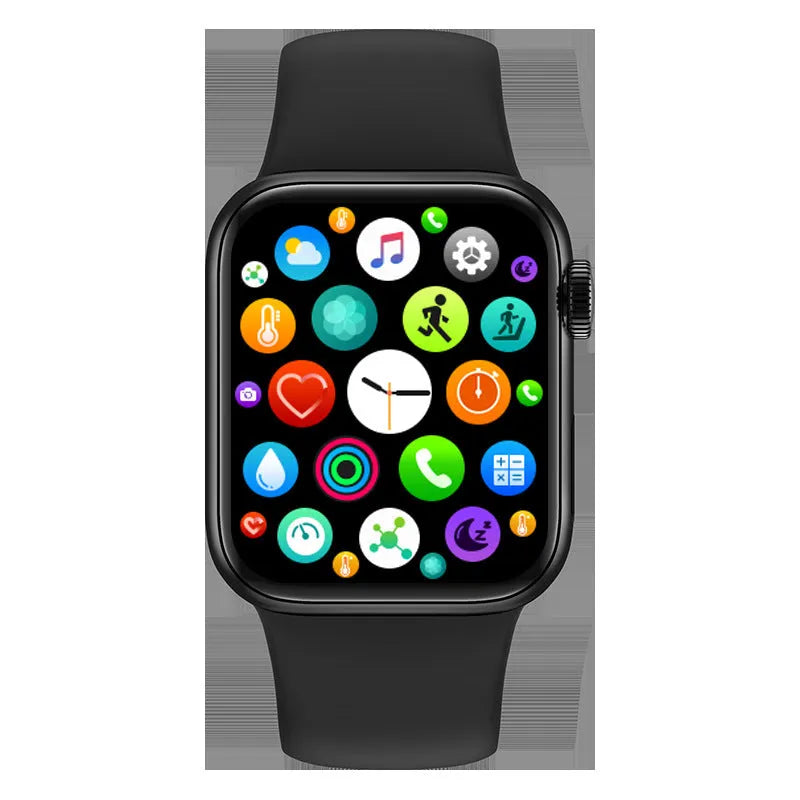 M16Plus upgraded smart watch in wolf grey with 1.8-inch screen on a wrist