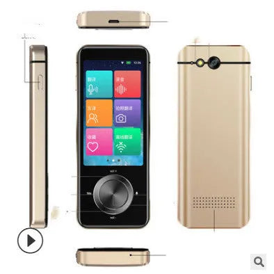 M9 Translator device in gold or silver grey plastic for group chat and photo text translation