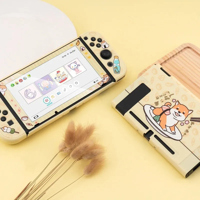 Nintendo Switch Lite protective case with hard PC shell and silicone back grip